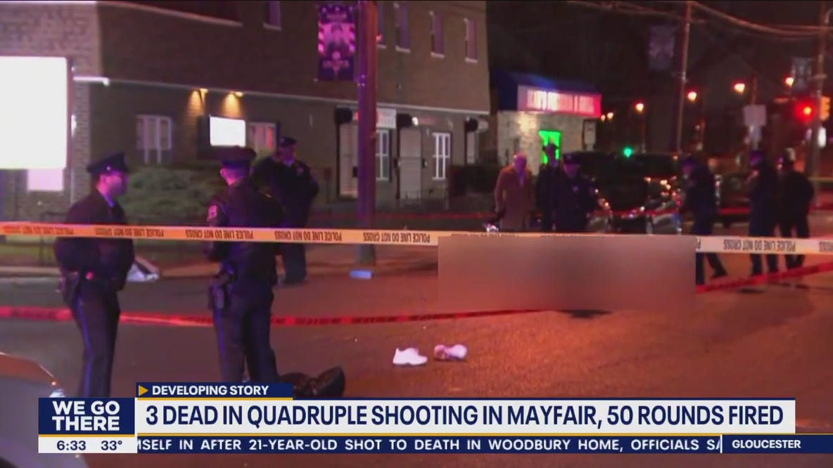 Police: More than 50 shots fired in Mayfair quadruple shooting that left 3 dead
